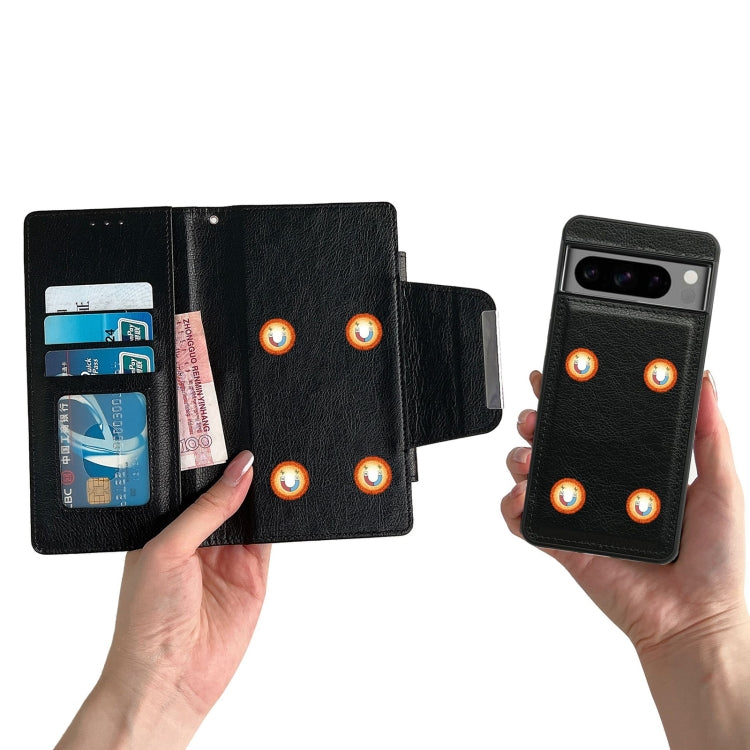 For Google Pixel 6 Pro Multifunctional 7-Card Wallet Leather Phone Case(Black) - Google Cases by PMC TechLife | Online Shopping South Africa | PMC TechLife | Buy Now Pay Later Mobicred