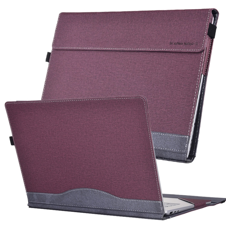 For Lenovo ThinkPad X1 Carbon Gen 8 Cloth Texture Laptop Leather Protective Case(Wine Red) - free shipping - PMC Jewellery - Order now!