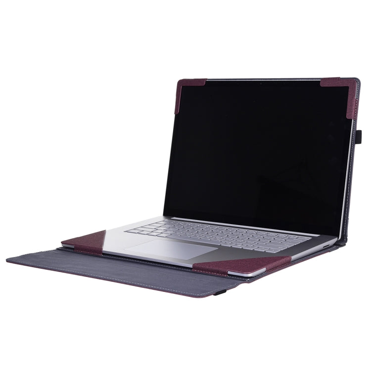 For Lenovo ThinkPad X1 Carbon Gen 8 Cloth Texture Laptop Leather Protective Case(Wine Red) - free shipping - PMC Jewellery - Order now!