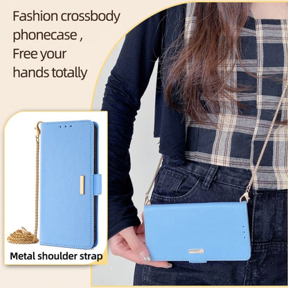 For Huawei Pura 70 5G Crossbody Chain Leather Phone Case(Blue) - Huawei Cases by PMC Jewellery | Online Shopping South Africa | PMC Jewellery | Buy Now Pay Later Mobicred