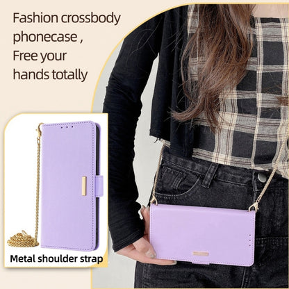 For Huawei Pura 70 Ultra 5G Crossbody Chain Leather Phone Case(Purple) - Huawei Cases by PMC Jewellery | Online Shopping South Africa | PMC Jewellery | Buy Now Pay Later Mobicred