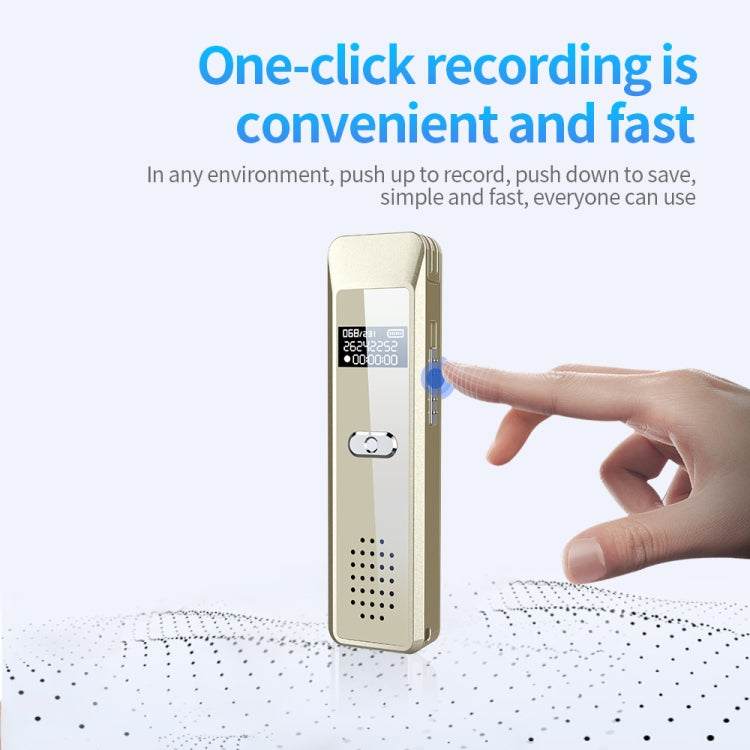 JNN Q7 Mini Portable Voice Recorder with OLED Screen, Memory:4GB(Gold) - Recording Pen by JNN | Online Shopping South Africa | PMC Jewellery | Buy Now Pay Later Mobicred