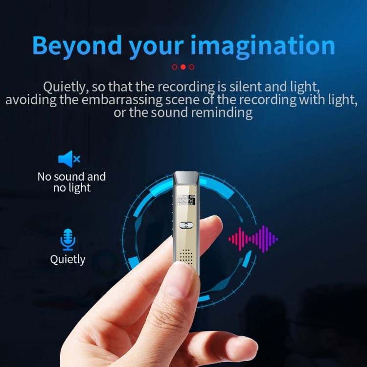JNN Q7 Mini Portable Voice Recorder with OLED Screen, Memory:4GB(Grey+Gold) - Recording Pen by JNN | Online Shopping South Africa | PMC TechLife | Buy Now Pay Later Mobicred