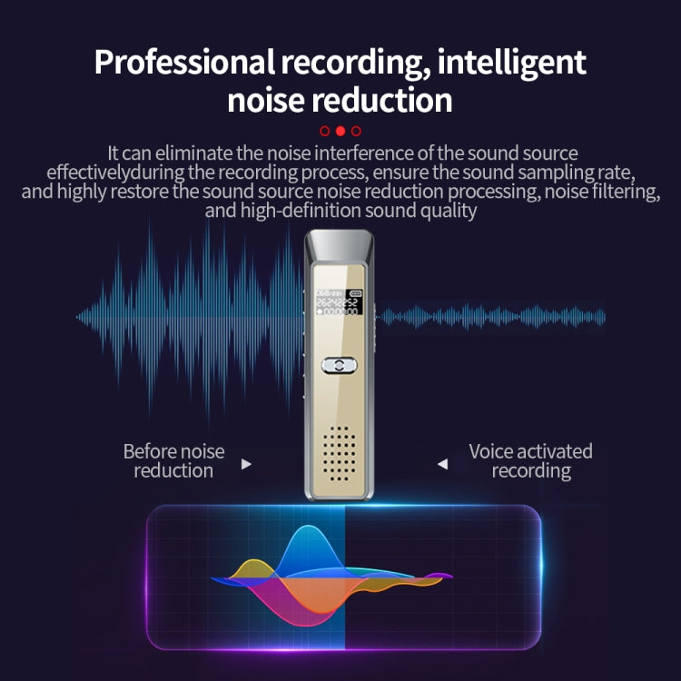 JNN Q7 Mini Portable Voice Recorder with OLED Screen, Memory:4GB(Grey+Gold) - Recording Pen by JNN | Online Shopping South Africa | PMC TechLife | Buy Now Pay Later Mobicred