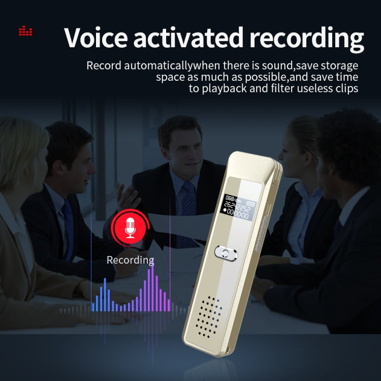 JNN Q7 Mini Portable Voice Recorder with OLED Screen, Memory:32GB(Gold) - Recording Pen by JNN | Online Shopping South Africa | PMC Jewellery | Buy Now Pay Later Mobicred