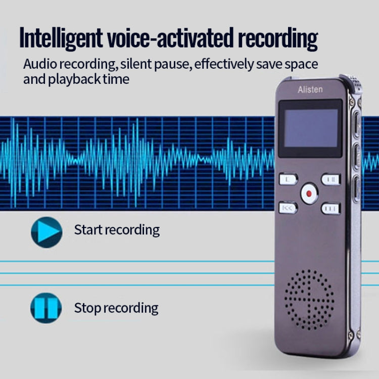 JNN X26 Mini Portable Voice Recorder with OLED Screen, Memory:8GB(Metal Gray) - Recording Pen by JNN | Online Shopping South Africa | PMC TechLife | Buy Now Pay Later Mobicred