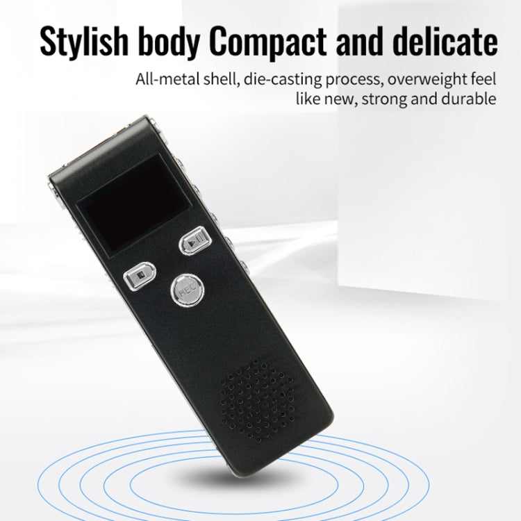 JNN X18 Mini Smart HD Noise Cancelling Voice Recorder, Memory:16GB(Black) - Recording Pen by JNN | Online Shopping South Africa | PMC Jewellery | Buy Now Pay Later Mobicred