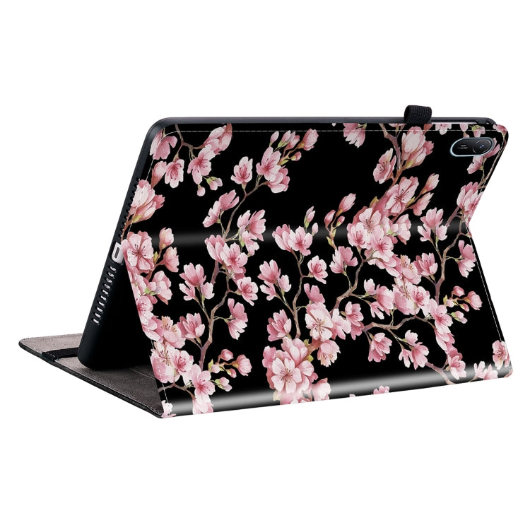 For Huawei MatePad SE 11 2024 Crystal Texture Painted Leather Smart Tablet Case(Plum Bossom) - Huawei by PMC Jewellery | Online Shopping South Africa | PMC Jewellery | Buy Now Pay Later Mobicred
