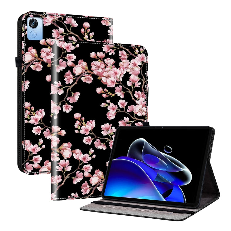 For Realme Pad X Crystal Texture Painted Leather Tablet Case(Plum Bossom) - Realme by PMC TechLife | Online Shopping South Africa | PMC TechLife | Buy Now Pay Later Mobicred