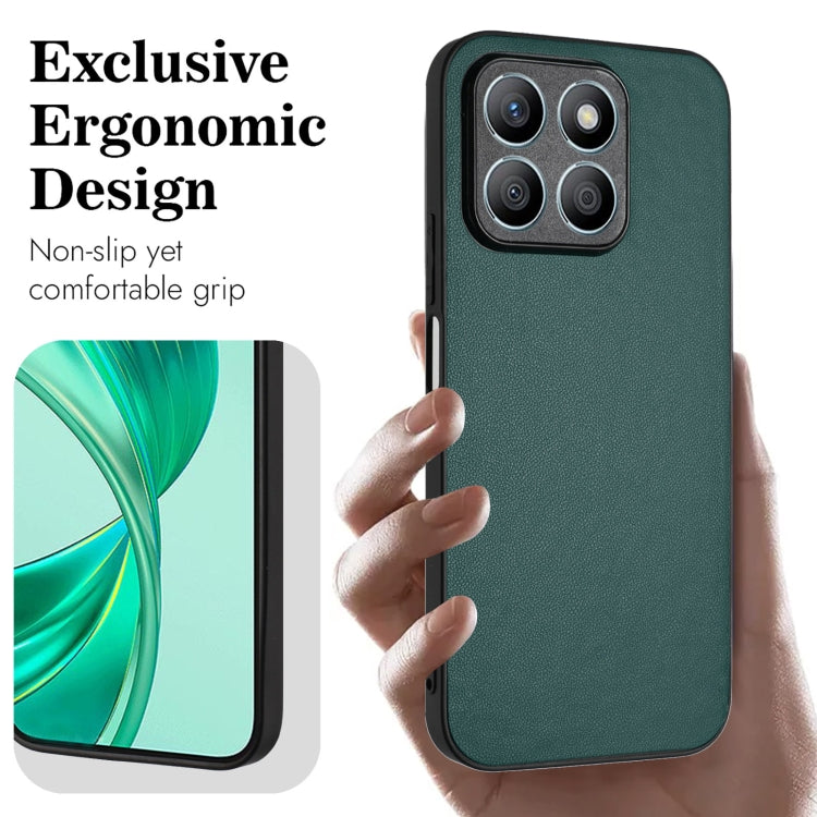 For Honor X8b 4G Global R20 Leather Pattern Phone Single Case(Green) - Honor Cases by PMC TechLife | Online Shopping South Africa | PMC TechLife | Buy Now Pay Later Mobicred