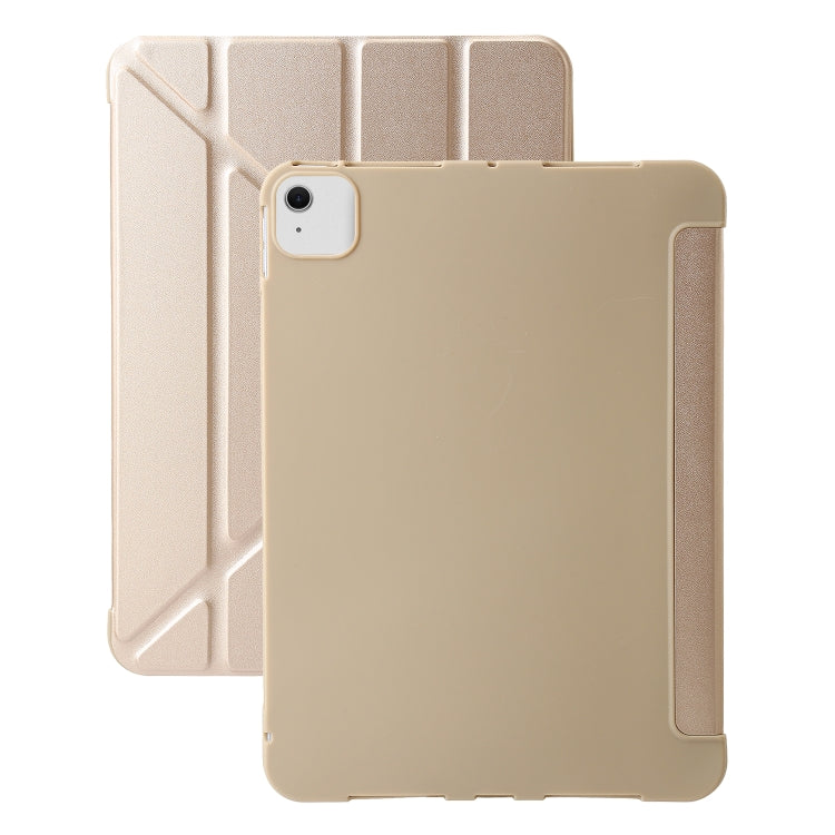 For iPad Air 11 2024 TPU Deformation Flip Leather Tablet Case with Holder(Gold) - iPad Air 11 2024 Cases by PMC TechLife | Online Shopping South Africa | PMC TechLife | Buy Now Pay Later Mobicred