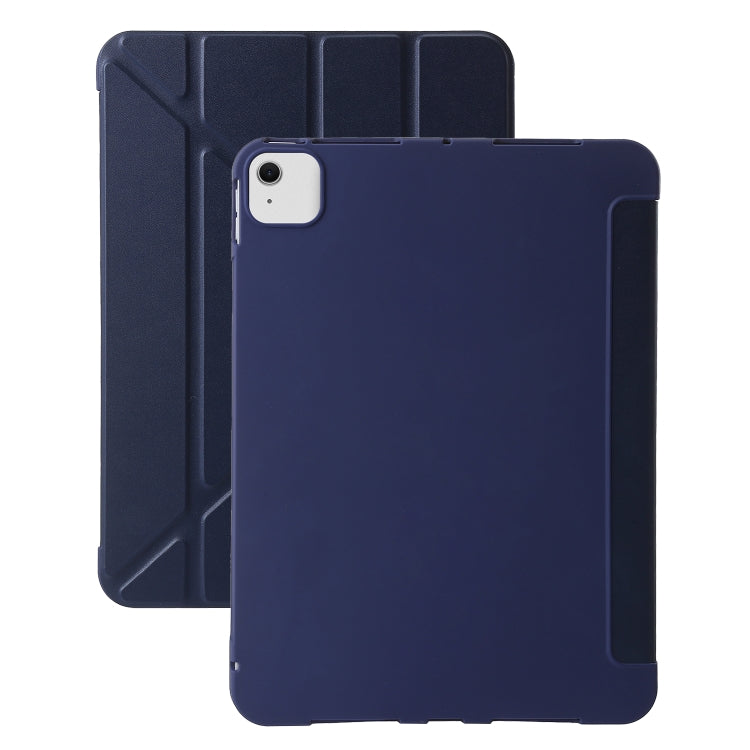 For iPad Air 11 2024 TPU Deformation Flip Leather Tablet Case with Holder(Dark Blue) - iPad Air 11 2024 Cases by PMC TechLife | Online Shopping South Africa | PMC TechLife | Buy Now Pay Later Mobicred