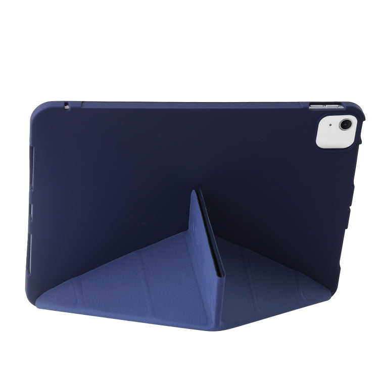 For iPad Air 11 2024 TPU Deformation Flip Leather Tablet Case with Holder(Dark Blue) - iPad Air 11 2024 Cases by PMC TechLife | Online Shopping South Africa | PMC TechLife | Buy Now Pay Later Mobicred