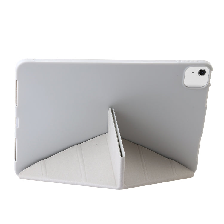 For iPad Air 11 2025 / 2024 TPU Deformation Flip Leather Tablet Case with Holder(Grey) - iPad Air 11 2025 / 2024 Cases by PMC TechLife | Online Shopping South Africa | PMC TechLife | Buy Now Pay Later Mobicred