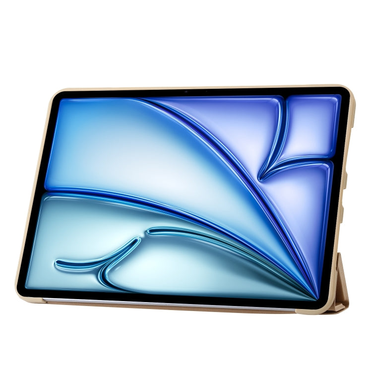 For iPad Air 13 2024 TPU Deformation Flip Leather Tablet Case with Holder(Gold) - iPad Air 13 2024 Cases by PMC TechLife | Online Shopping South Africa | PMC TechLife | Buy Now Pay Later Mobicred