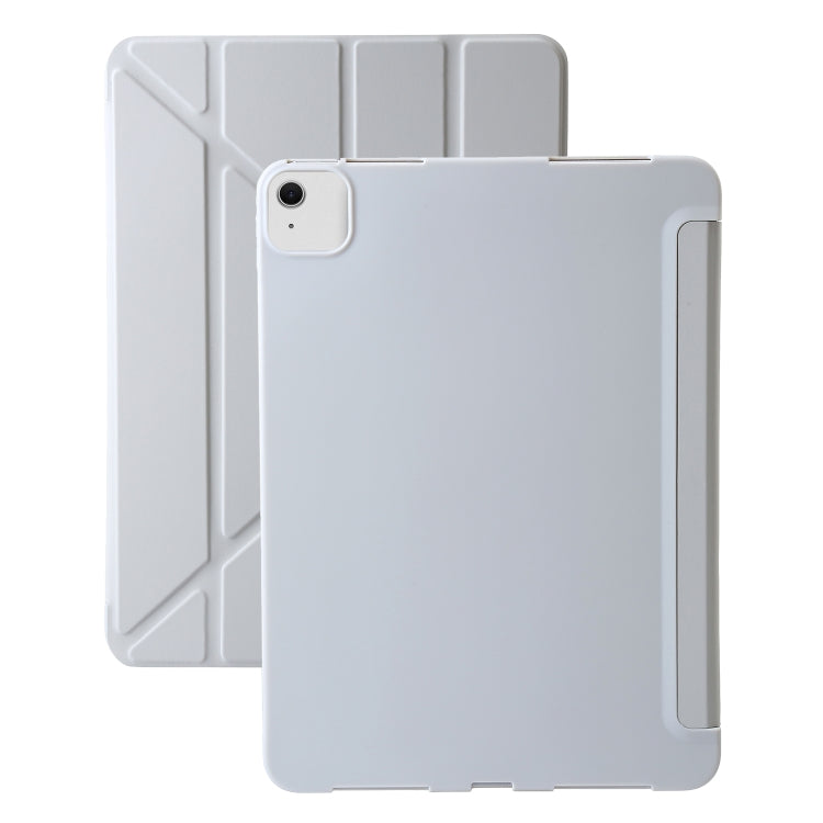 For iPad Air 13 2024 TPU Deformation Flip Leather Tablet Case with Holder(Grey) - iPad Air 13 2024 Cases by PMC TechLife | Online Shopping South Africa | PMC TechLife | Buy Now Pay Later Mobicred