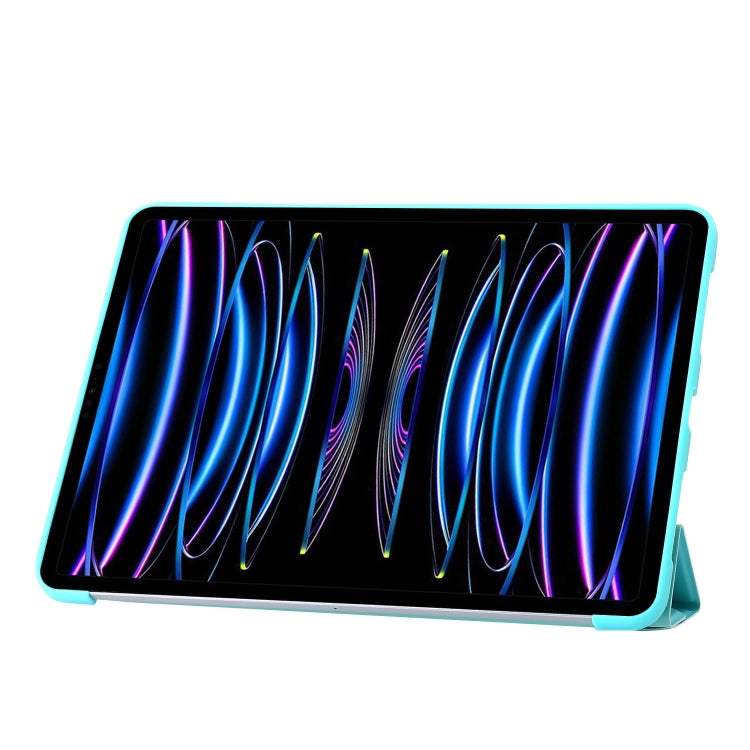 For iPad Pro 13 2024 TPU Deformation Flip Leather Tablet Case with Holder(Mint Blue) - iPad Pro 13 2024 Cases by PMC TechLife | Online Shopping South Africa | PMC TechLife | Buy Now Pay Later Mobicred