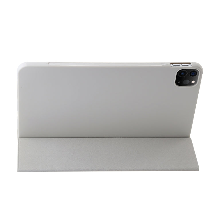 For iPad Pro 13 2024 Three-fold Holder Flip Tablet Leather Case(Grey) - free shipping - PMC TechLife - Order now!