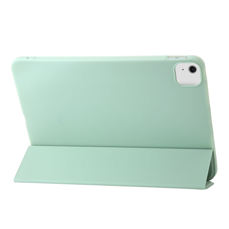 For iPad Air 13 2025 / 2024 Three-fold Holder Flip Tablet Leather Case(Mint Green) - iPad Air 13 2025 / 2024 Cases by PMC TechLife | Online Shopping South Africa | PMC TechLife | Buy Now Pay Later Mobicred