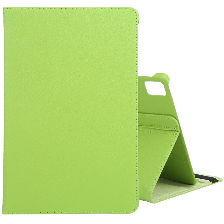 For iPad Air 13 2025 / 2024 360 Degree Rotation Litchi Texture Leather Tablet Case with Holder(Green) - More iPad Cases by PMC TechLife | Online Shopping South Africa | PMC TechLife | Buy Now Pay Later Mobicred