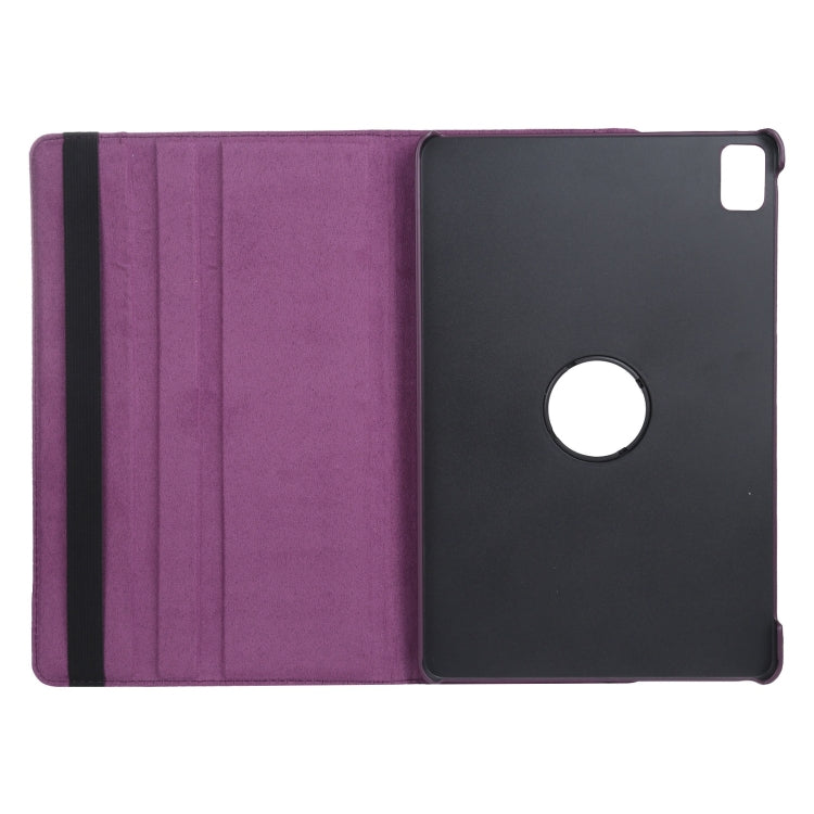 For iPad Air 11 2024 360 Degree Rotation Litchi Texture Leather Tablet Case with Holder(Purple) - iPad Air 11 2024 Cases by PMC TechLife | Online Shopping South Africa | PMC TechLife | Buy Now Pay Later Mobicred