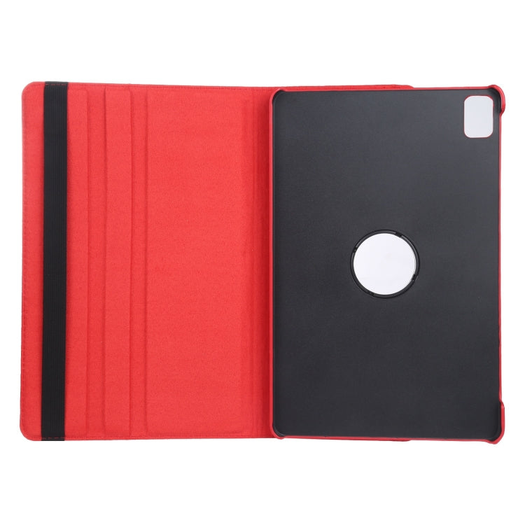 For iPad Pro 11 2024 360 Degree Rotation Litchi Texture Leather Tablet Case with Holder(Red) - iPad Pro 11 2024 Cases by PMC TechLife | Online Shopping South Africa | PMC TechLife | Buy Now Pay Later Mobicred