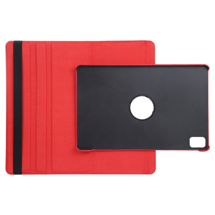 For iPad Pro 11 2024 360 Degree Rotation Litchi Texture Leather Tablet Case with Holder(Red) - iPad Pro 11 2024 Cases by PMC TechLife | Online Shopping South Africa | PMC TechLife | Buy Now Pay Later Mobicred