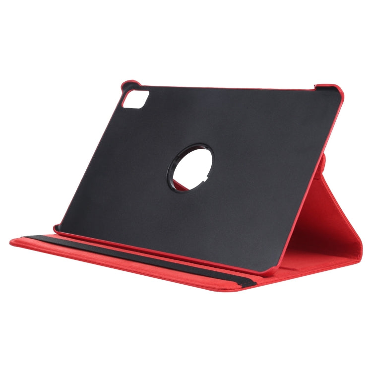 For iPad Pro 11 2024 360 Degree Rotation Litchi Texture Leather Tablet Case with Holder(Red) - iPad Pro 11 2024 Cases by PMC TechLife | Online Shopping South Africa | PMC TechLife | Buy Now Pay Later Mobicred