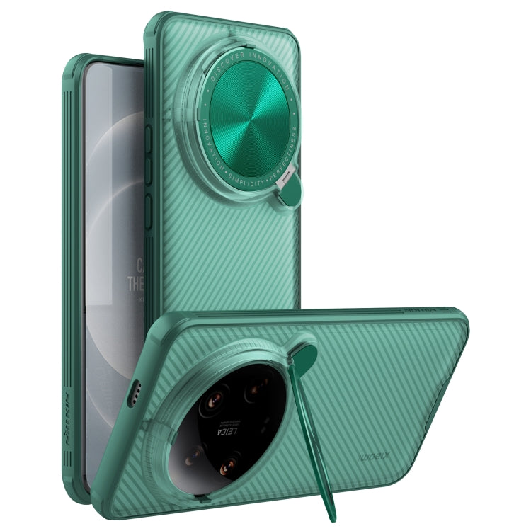 For Xiaomi 14 Ultra NILLKIN CamShield Prop Clear Version PC Phone Case(Green) - 14 Ultra Cases by NILLKIN | Online Shopping South Africa | PMC Jewellery | Buy Now Pay Later Mobicred