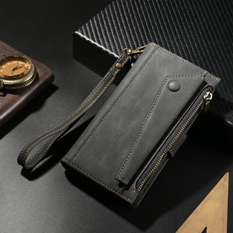 For Motorola Moto E14 ESEBLE Retro Frosted RFID Leather Phone Case(Black) - Motorola Cases by ESEBLE | Online Shopping South Africa | PMC TechLife | Buy Now Pay Later Mobicred