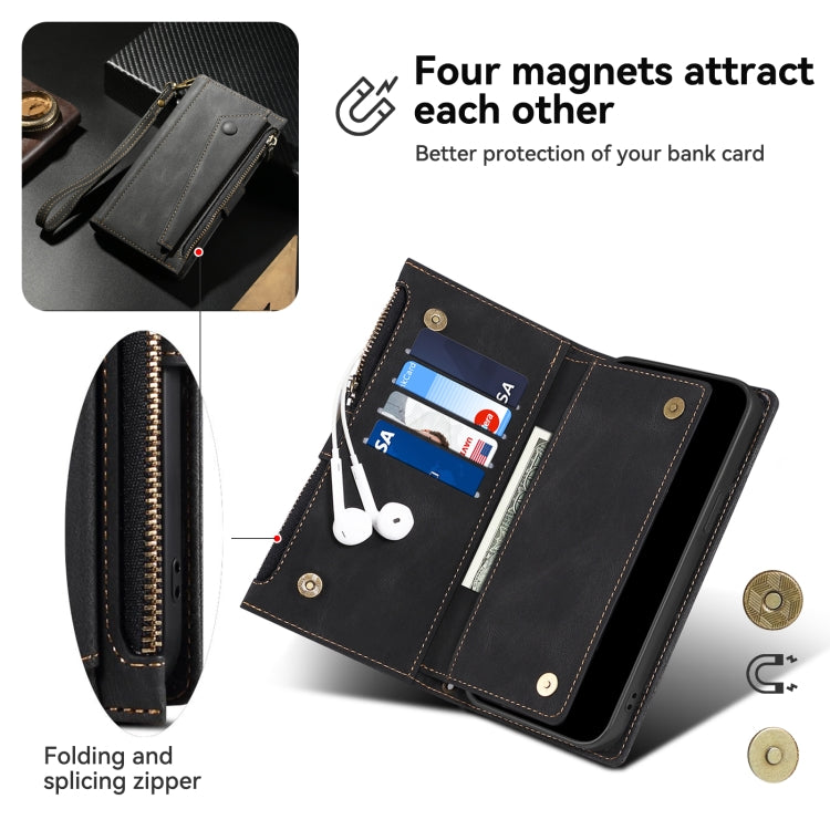 For Motorola Moto E14 ESEBLE Retro Frosted RFID Leather Phone Case(Black) - Motorola Cases by ESEBLE | Online Shopping South Africa | PMC TechLife | Buy Now Pay Later Mobicred