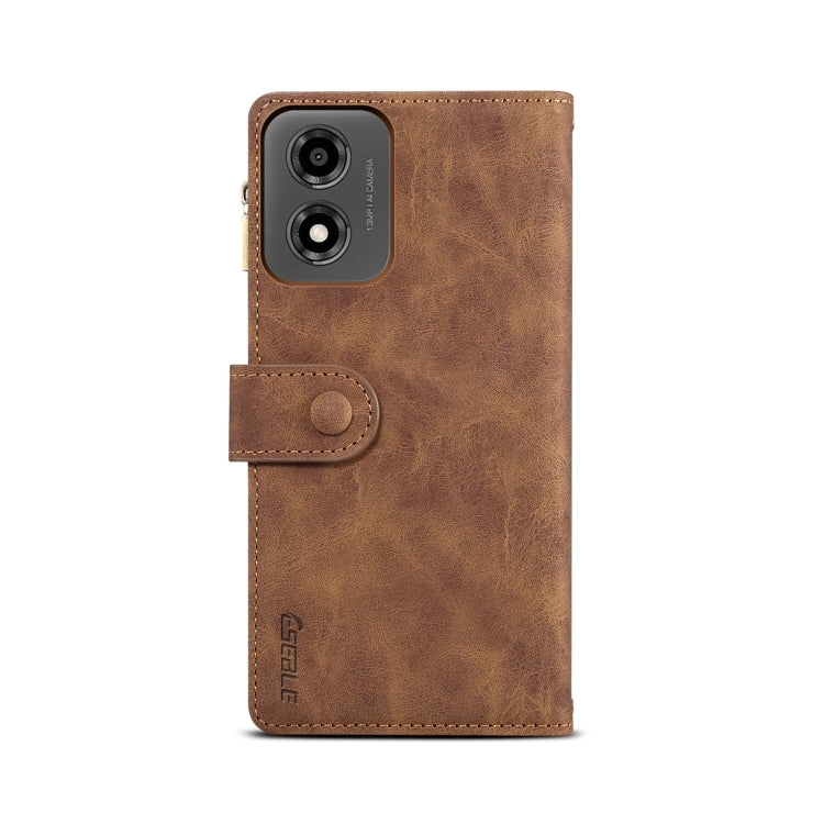For Motorola Moto E14 ESEBLE Retro Frosted RFID Leather Phone Case(Brown) - Motorola Cases by ESEBLE | Online Shopping South Africa | PMC TechLife | Buy Now Pay Later Mobicred
