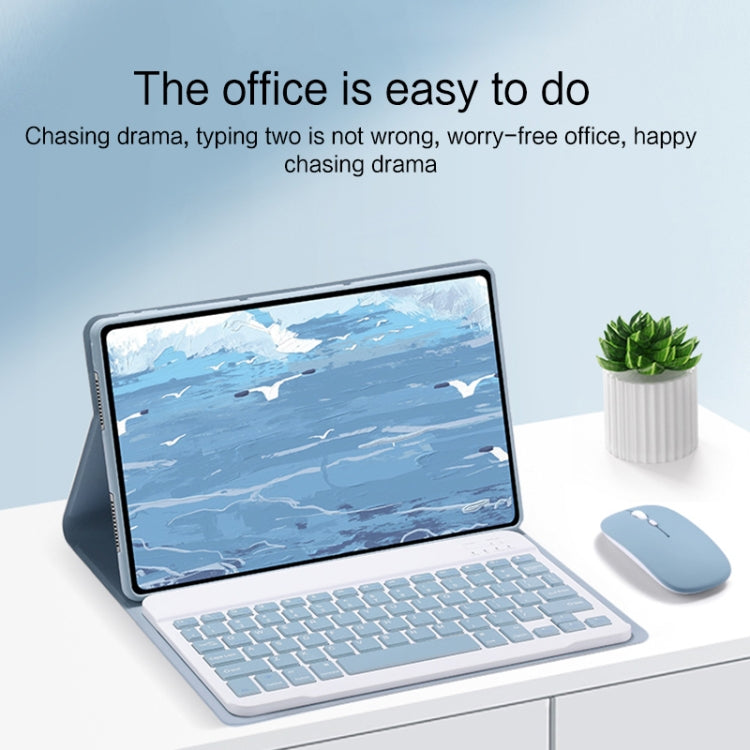 For Xiaomi Pad 5 Pro 12.4 inch Detachable Keyboard Smart Tablet Leather Case(Purple) - Others Keyboard by PMC TechLife | Online Shopping South Africa | PMC TechLife | Buy Now Pay Later Mobicred