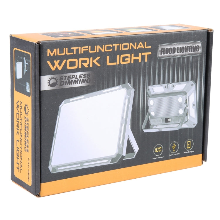 KXK-686 Multifunctional Work Light Portable Floodlight(Metal Silver) - Floodlights by PMC Jewellery | Online Shopping South Africa | PMC Jewellery | Buy Now Pay Later Mobicred