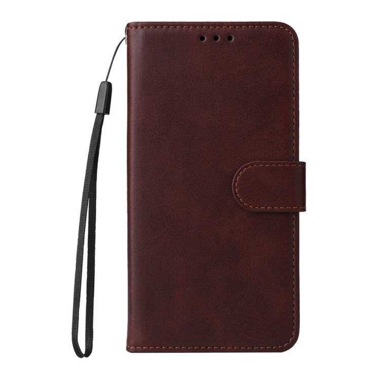 For iPhone 16 Pro Max Classic Calf Texture Flip Leather Phone Case(Brown) - iPhone 16 Pro Max Cases by PMC TechLife | Online Shopping South Africa | PMC TechLife | Buy Now Pay Later Mobicred