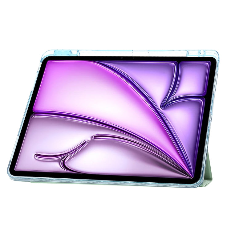 For iPad Air 13 2025 / 2024 Clear Acrylic Deformation Leather Tablet Case(Ice Blue) - iPad Air 13 2025 / 2024 Cases by PMC TechLife | Online Shopping South Africa | PMC TechLife | Buy Now Pay Later Mobicred