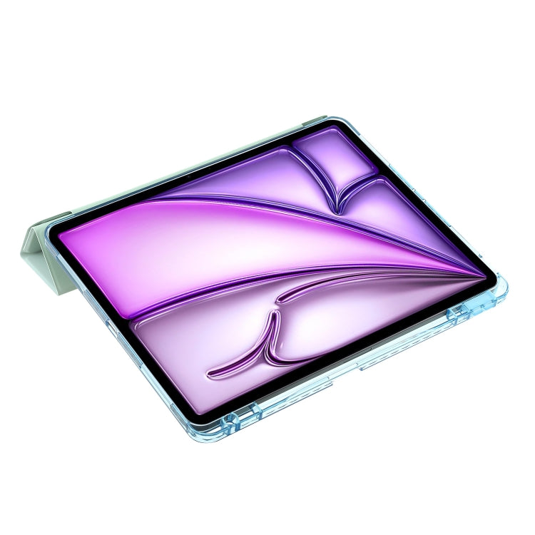 For iPad Air 13 2025 / 2024 Clear Acrylic Deformation Leather Tablet Case(Yellow) - iPad Air 13 2025 / 2024 Cases by PMC TechLife | Online Shopping South Africa | PMC TechLife | Buy Now Pay Later Mobicred