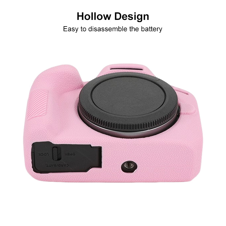 For Canon EOS R100 Litchi Texture Soft Silicone Protective Case(Pink) - free shipping - PMC TechLife - Order now!