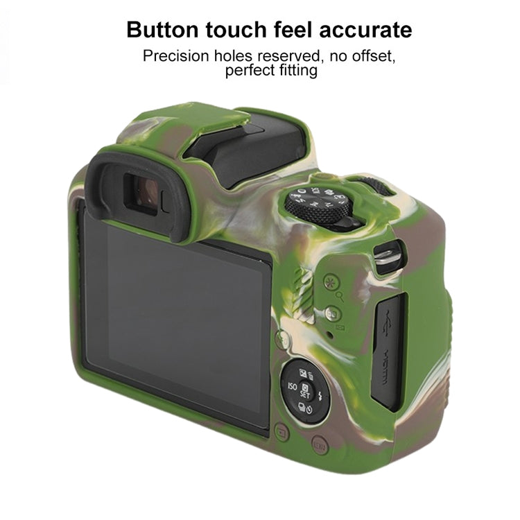 For Canon EOS R100 Glossy Soft Silicone Protective Case(Camouflage) - Protective Case by PMC TechLife | Online Shopping South Africa | PMC TechLife | Buy Now Pay Later Mobicred