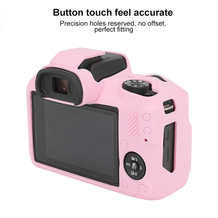 For Canon EOS R100 Glossy Soft Silicone Protective Case(Pink) - Protective Case by PMC TechLife | Online Shopping South Africa | PMC TechLife | Buy Now Pay Later Mobicred