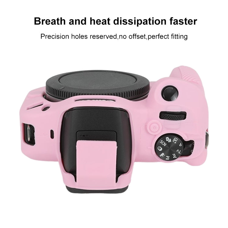 For Canon EOS R100 Glossy Soft Silicone Protective Case(Pink) - Protective Case by PMC TechLife | Online Shopping South Africa | PMC TechLife | Buy Now Pay Later Mobicred