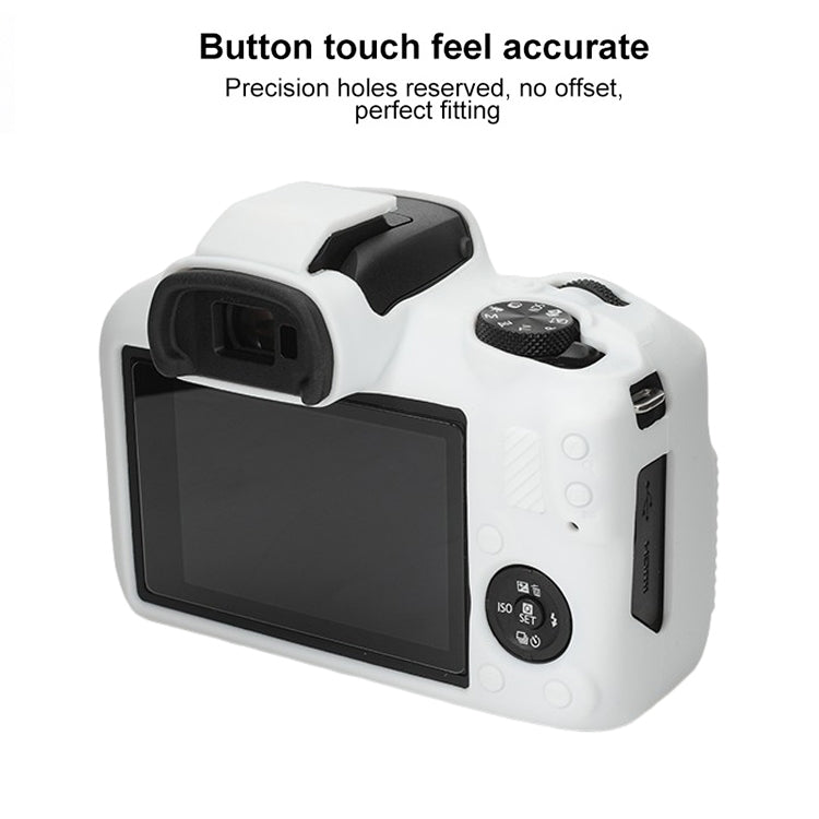 For Canon EOS R100 Glossy Soft Silicone Protective Case(White) - Protective Case by PMC TechLife | Online Shopping South Africa | PMC TechLife | Buy Now Pay Later Mobicred
