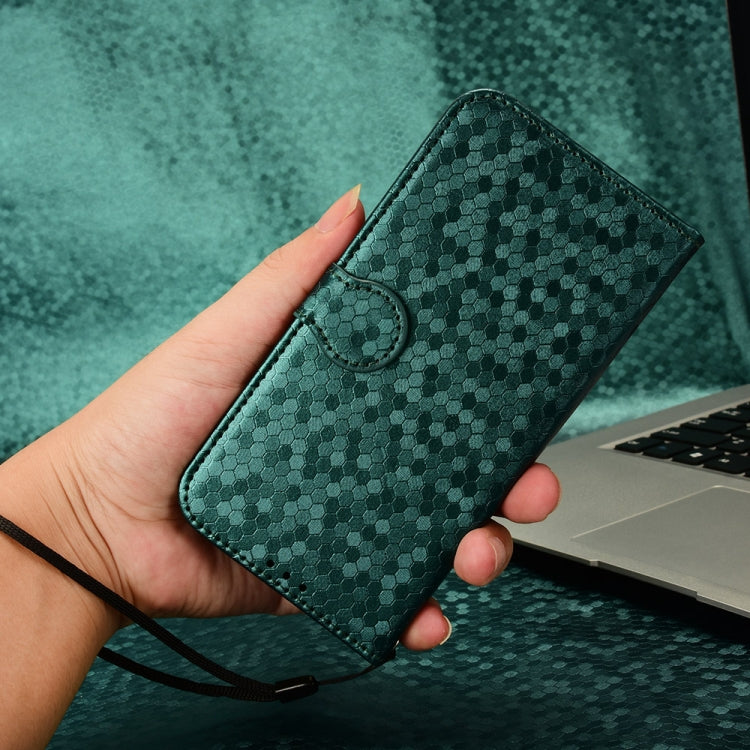 For Huawei Pura 70 Honeycomb Dot Texture Leather Phone Case(Green) - Huawei Cases by PMC Jewellery | Online Shopping South Africa | PMC Jewellery | Buy Now Pay Later Mobicred