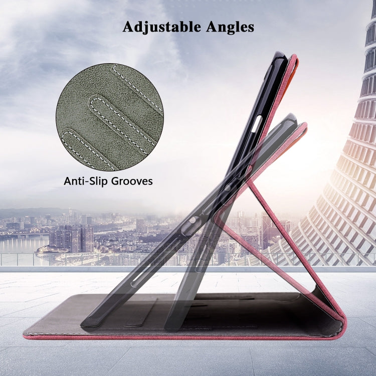 For iPad Air 11 2025 / 2024 Embossed Tiger Pattern Leather Tablet Case(Red) - iPad Air 11 2025 / 2024 Cases by PMC TechLife | Online Shopping South Africa | PMC TechLife | Buy Now Pay Later Mobicred