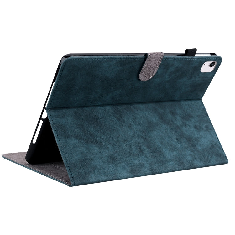 For iPad Air 11 2025 / 2024 Embossed Tiger Pattern Leather Tablet Case(Dark Blue) - iPad Air 11 2025 / 2024 Cases by PMC TechLife | Online Shopping South Africa | PMC TechLife | Buy Now Pay Later Mobicred