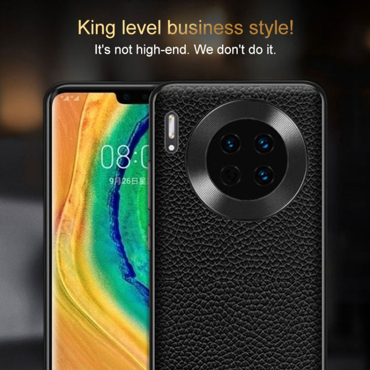 For Huawei Pura 70 Pro / 70 Pro+ Genuine Leather Litchi Texture Phone Case(Black) - Huawei Cases by PMC Jewellery | Online Shopping South Africa | PMC Jewellery | Buy Now Pay Later Mobicred