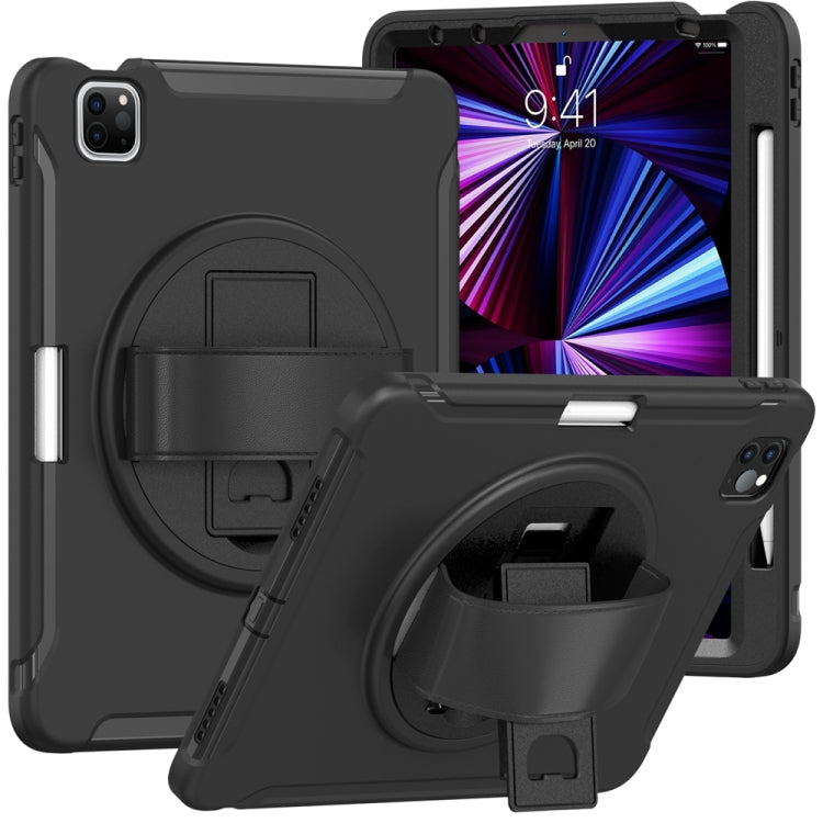 For iPad Air 11 2024 Spider Wheel Silicone Hybrid PC Tablet Case(Black) - iPad Air 11 2024 Cases by PMC TechLife | Online Shopping South Africa | PMC TechLife | Buy Now Pay Later Mobicred