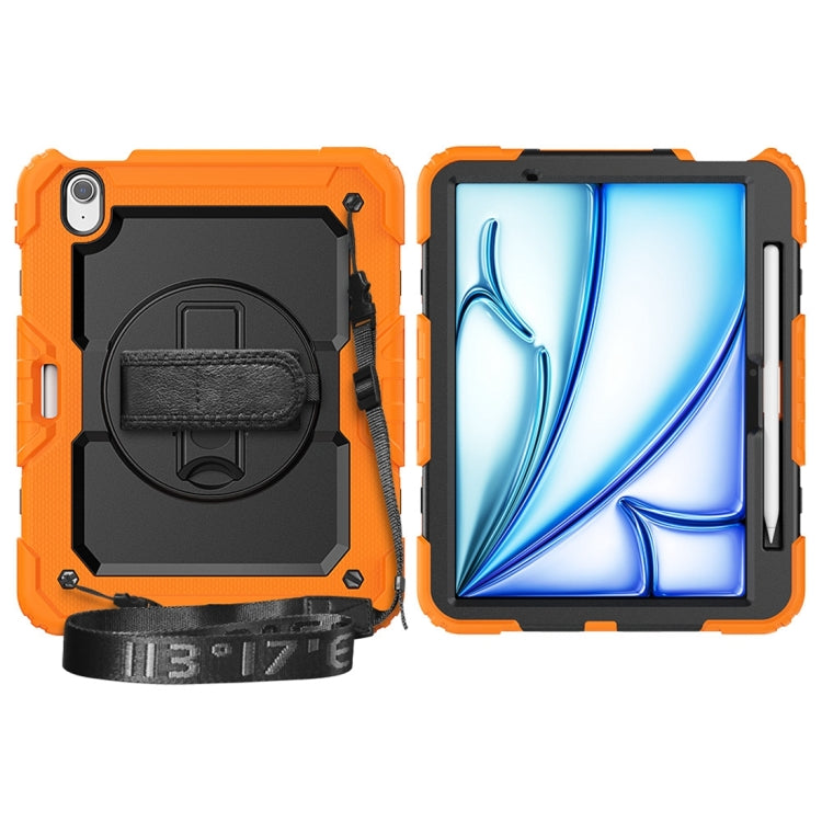 For iPad Air 11 2024 / Air 11 2025 Silicone Hybrid PC Tablet Protective Case(Orange+Black) - iPad Air 11 2025 / 2024 Cases by PMC TechLife | Online Shopping South Africa | PMC TechLife | Buy Now Pay Later Mobicred