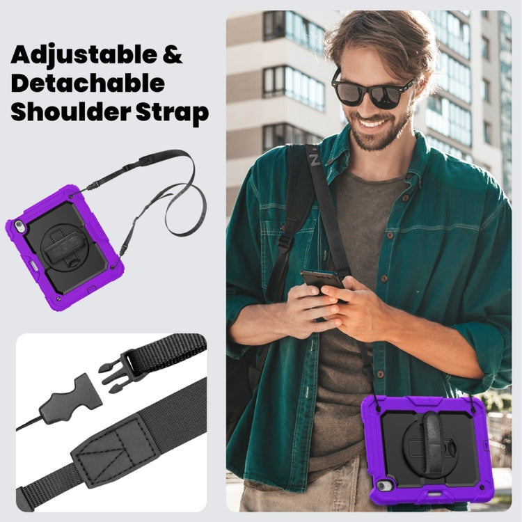 For iPad Air 11 2024 / Air 11 2025 Silicone Hybrid PC Tablet Protective Case(Purple+Black) - free shipping - PMC TechLife - Order now!