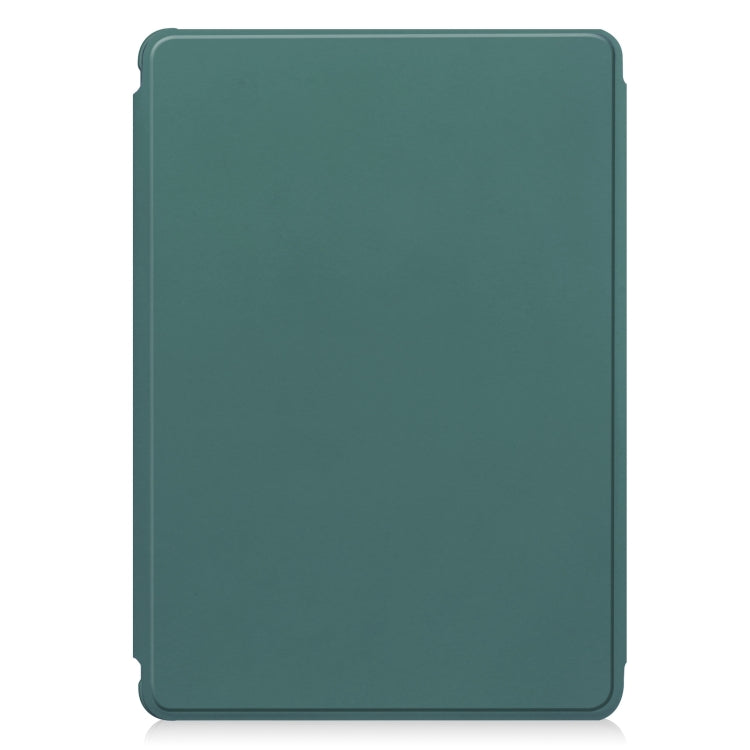 For iPad Pro 13 2024 Transparent Rotation Smart Leather Tablet Case with Keyboard(Dark Green) - iPad Pro 13 2024 Cases by PMC TechLife | Online Shopping South Africa | PMC TechLife | Buy Now Pay Later Mobicred